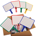 Kleenslate Rectangular Dry Erase Whiteboards w/Markers, 2-Sided, Assorted, PK24 5132